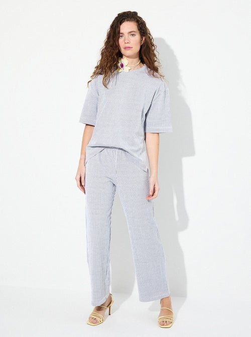 Pantalon rayé MO Fashion - Kiabi