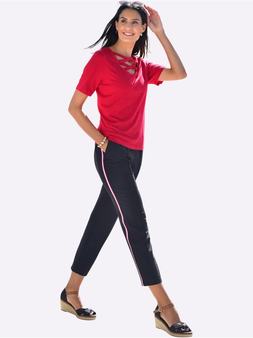 Pantalon Rayures Galon Tendance - Taille Standard - helline - Kiabi