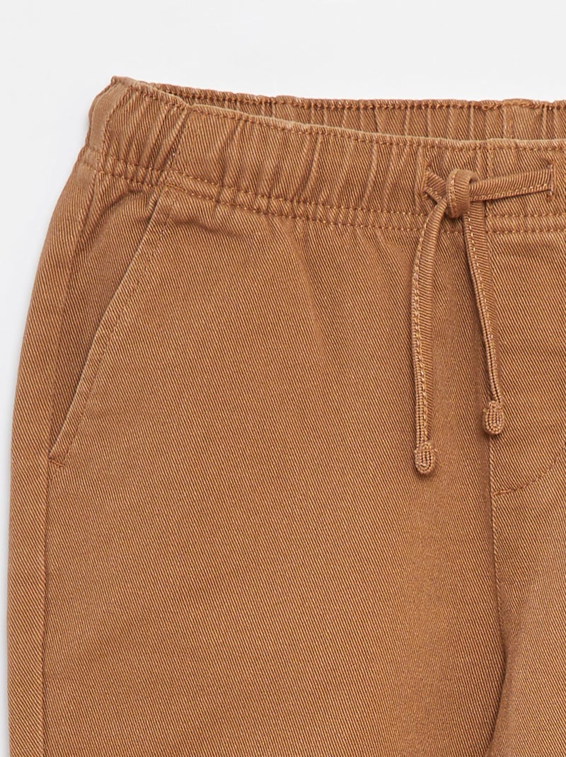 Pantalon regular - Coupe + confortable Beige - Kiabi