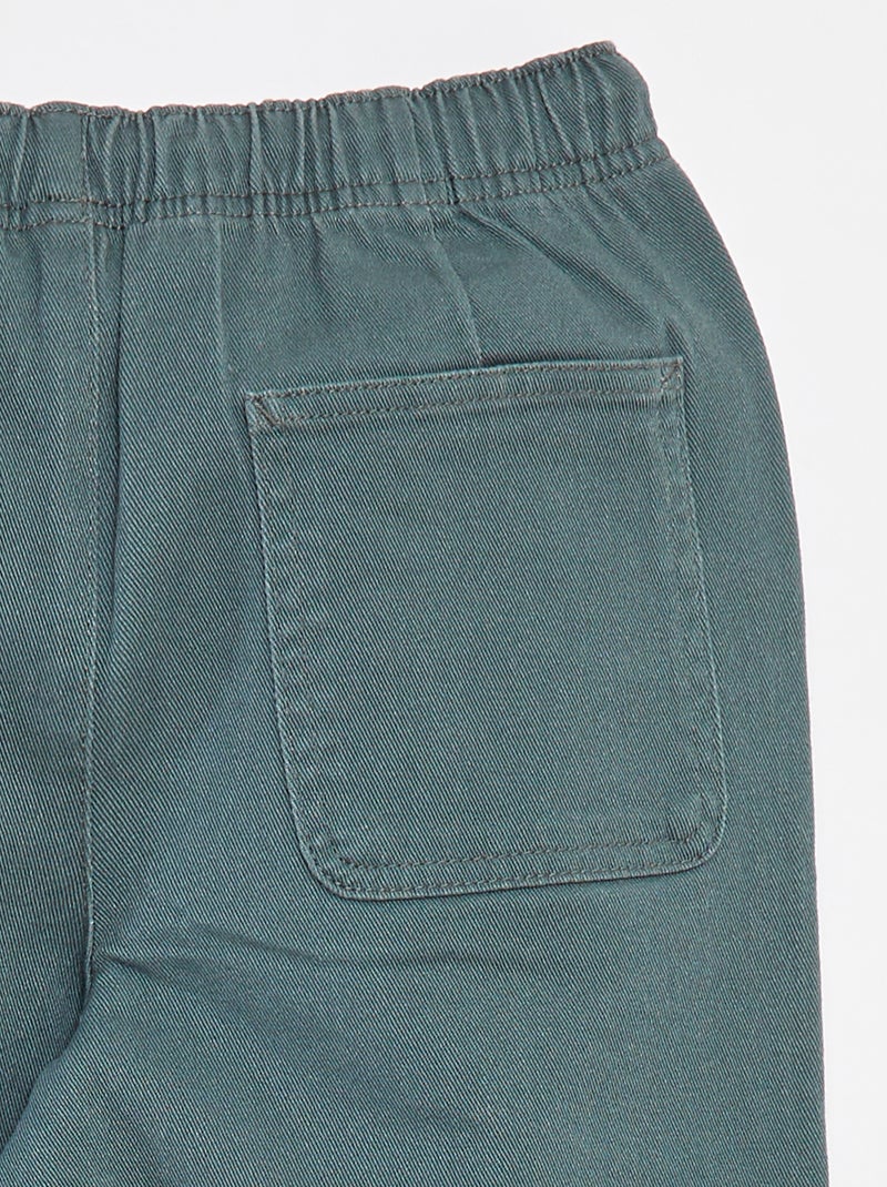 Pantalon regular - Coupe + confortable Vert - Kiabi