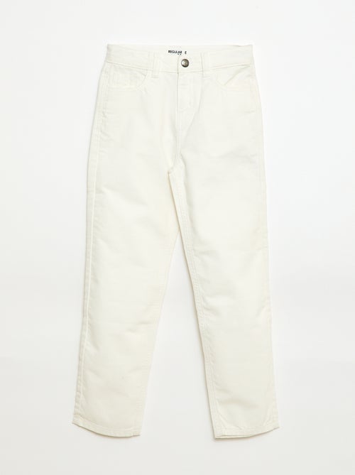 Pantalon regular 5 poches - Kiabi