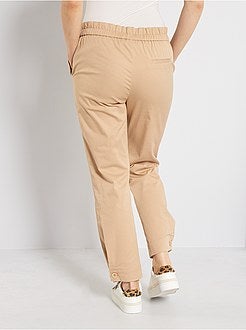 Pantalon regular à taille élastique - Kiabi