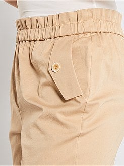 Pantalon regular à taille élastique - Kiabi