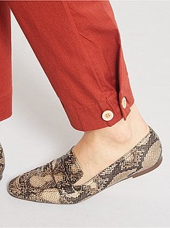 Pantalon regular à taille élastique - Kiabi