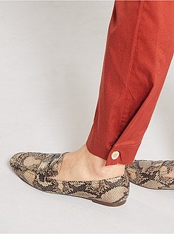 Pantalon regular à taille élastique - Kiabi