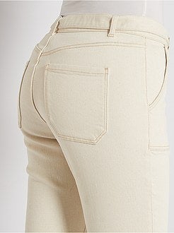Pantalon regular avec ceinture à nouer - Kiabi