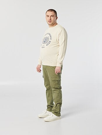 Pantalon regular avec poches à rabat - collection facile à enfiler