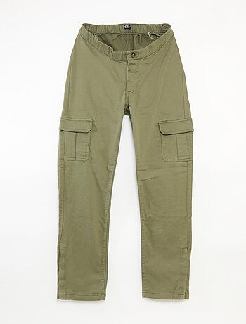Pantalon regular avec poches à rabat - collection facile à enfiler