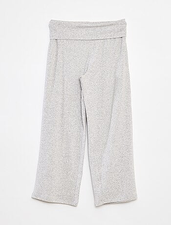 Pantalon regular avec taille élastiquée