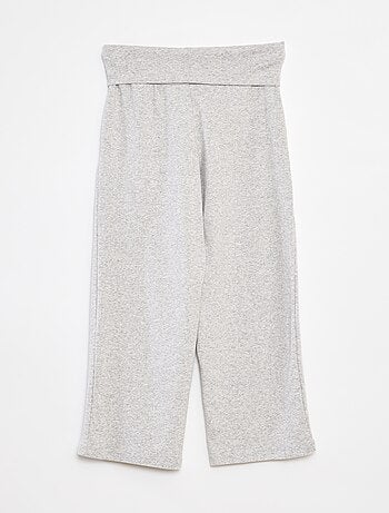 Pantalon regular avec taille élastiquée