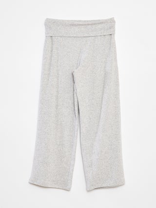 Pantalon regular avec taille élastiquée