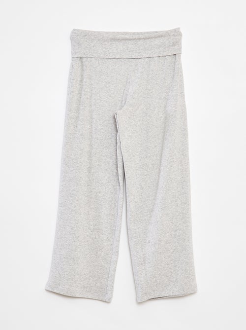 Pantalon regular avec taille élastiquée - Kiabi