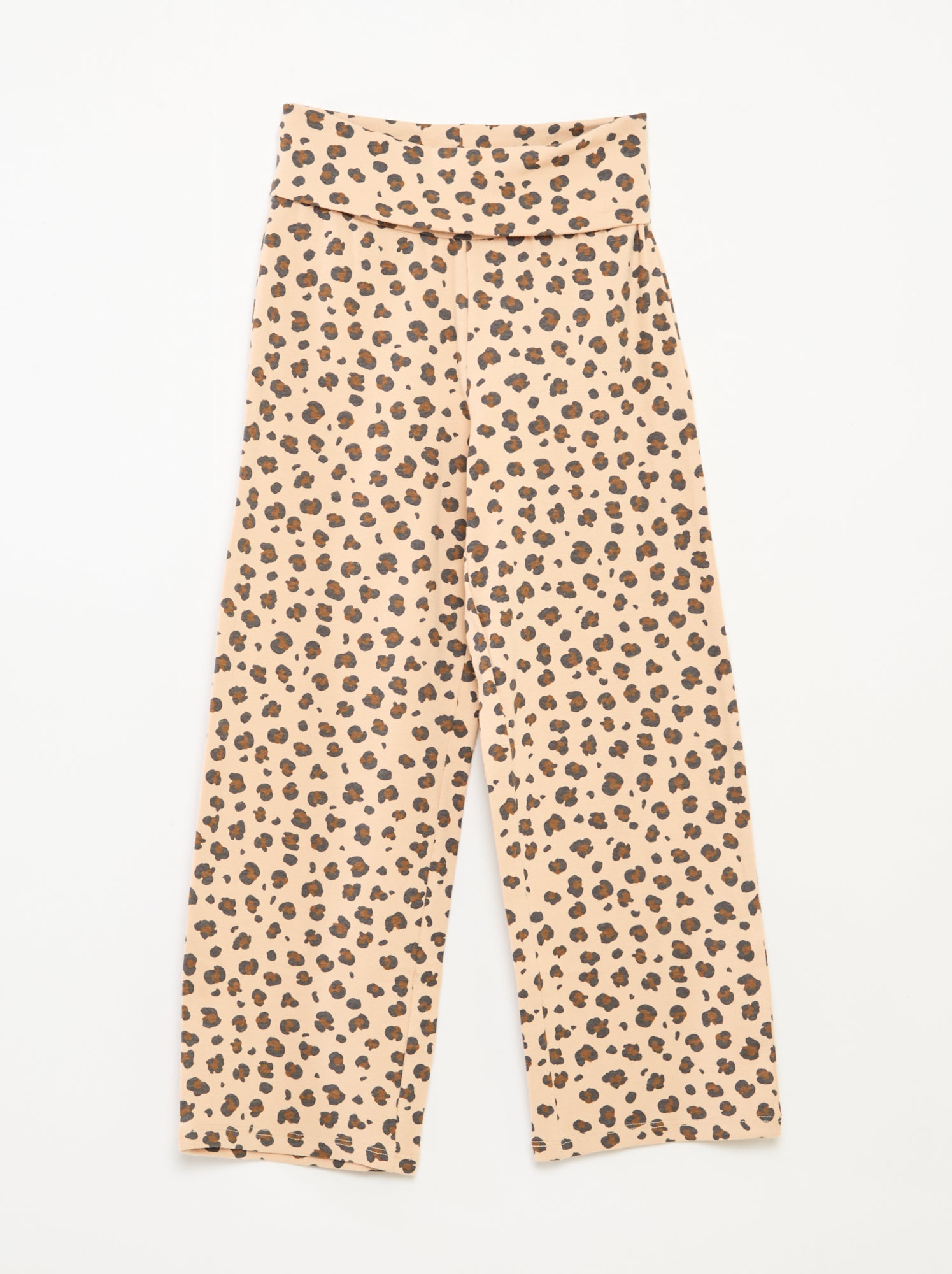 Pantalon regular avec taille élastiquée