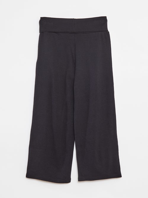 Pantalon regular avec taille élastiquée - Kiabi