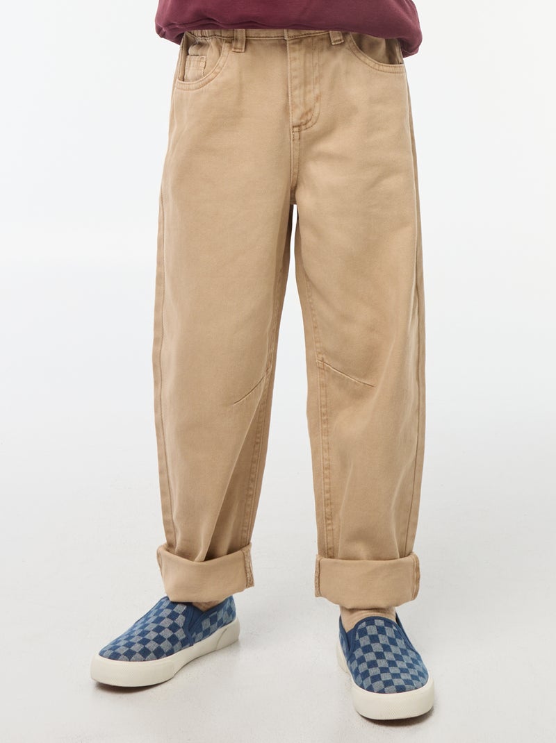 Pantalon regular Beige - Kiabi