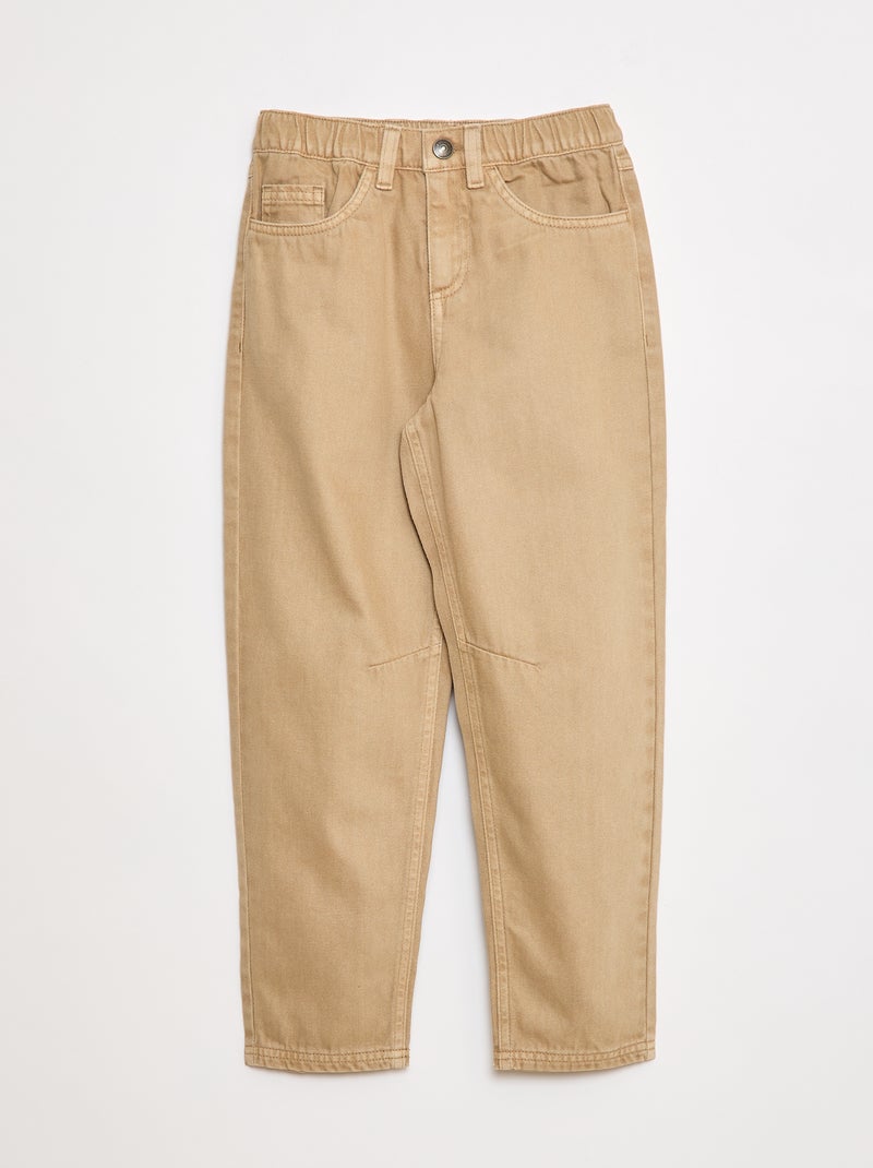 Pantalon regular Beige - Kiabi