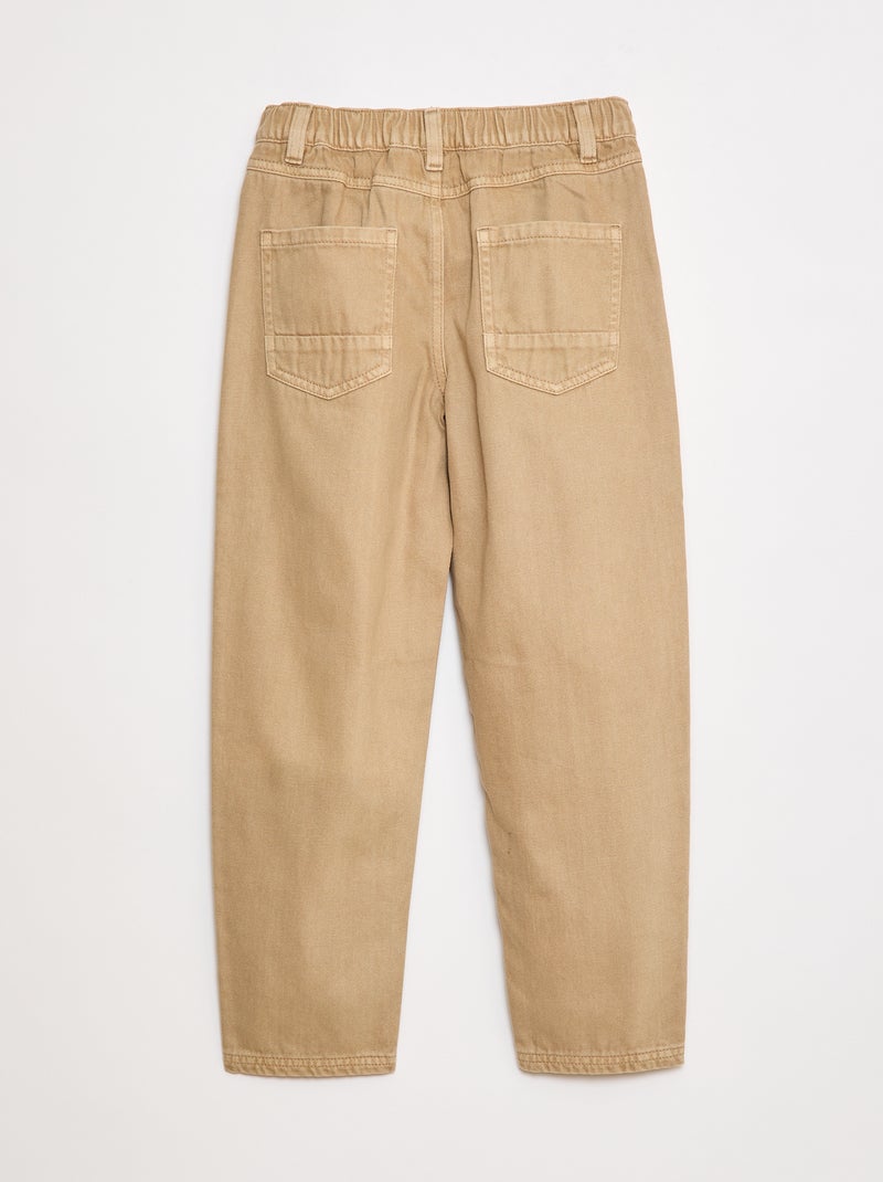 Pantalon regular Beige - Kiabi