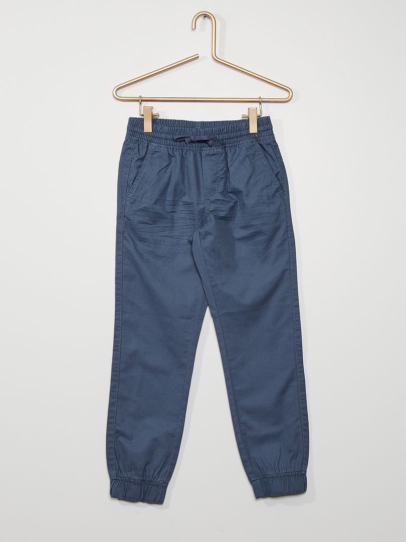 Pantalon regular bleu - Kiabi
