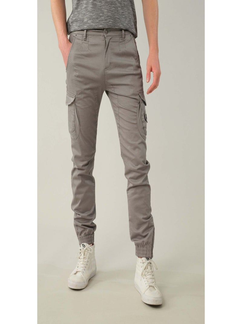 Pantalon regular 'Deeluxe' Gris - Kiabi
