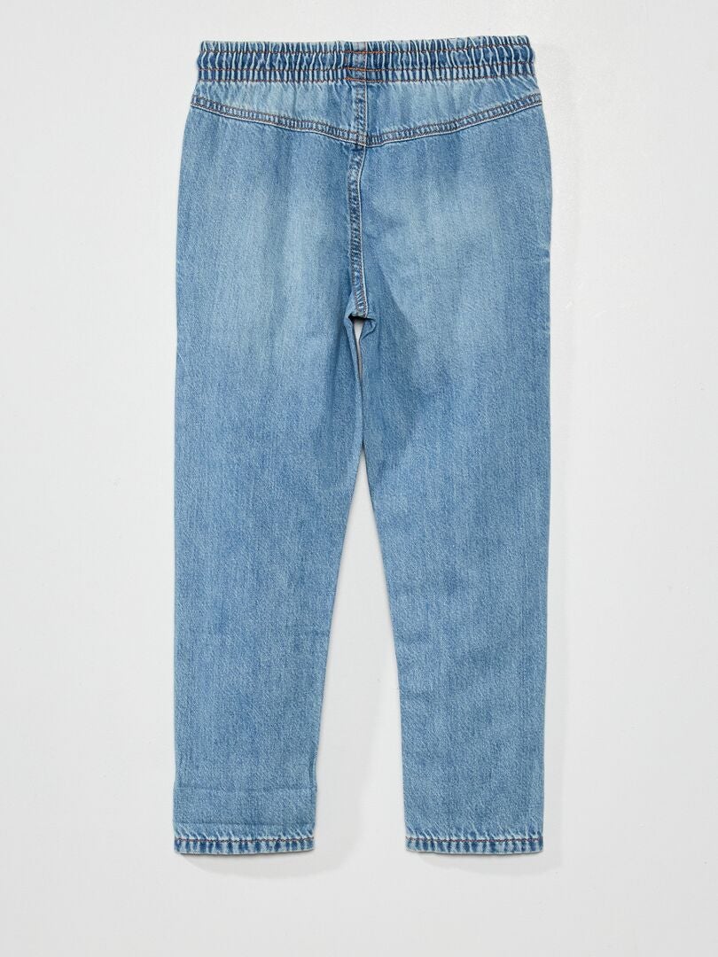Pantalon regular en denim Bleu - Kiabi