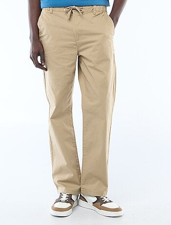 Pantalon regular en twill