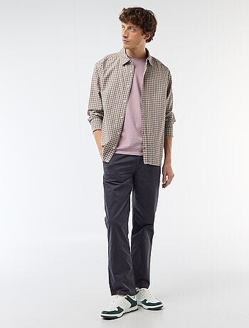 Pantalon regular en twill