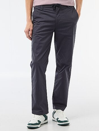 Pantalon regular en twill