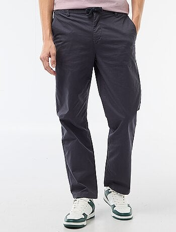 Pantalon regular en twill