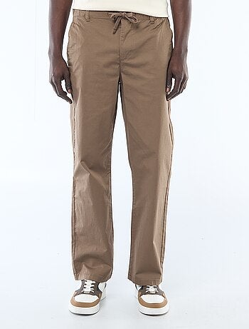 Pantalon regular en twill