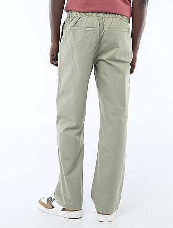 Pantalon regular en twill