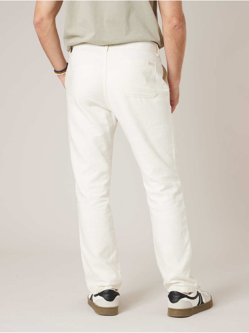 Pantalon régular homme en 100% coton 'Deeluxe' Indigo - Kiabi