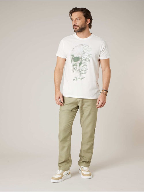 Pantalon régular homme en 100% coton 'Deeluxe' - Kiabi