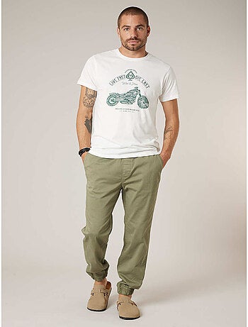 Pantalon régular homme en coton 'Deeluxe'