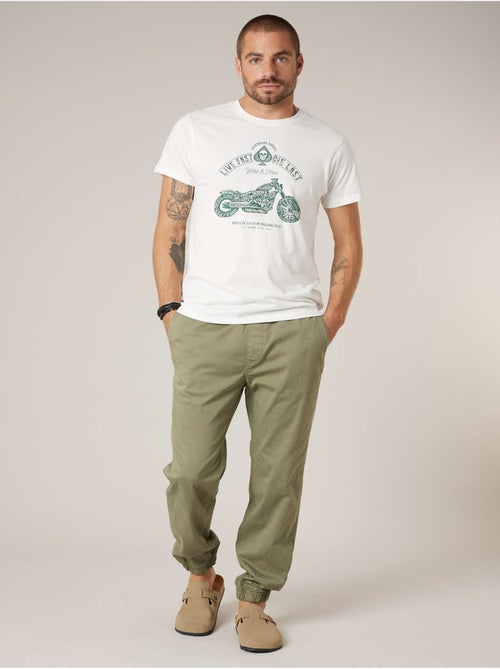 Pantalon régular homme en coton 'Deeluxe' - Kiabi