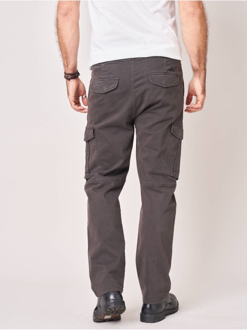 Pantalon regular homme twill 'deeluxe' gris anthracite - Kiabi