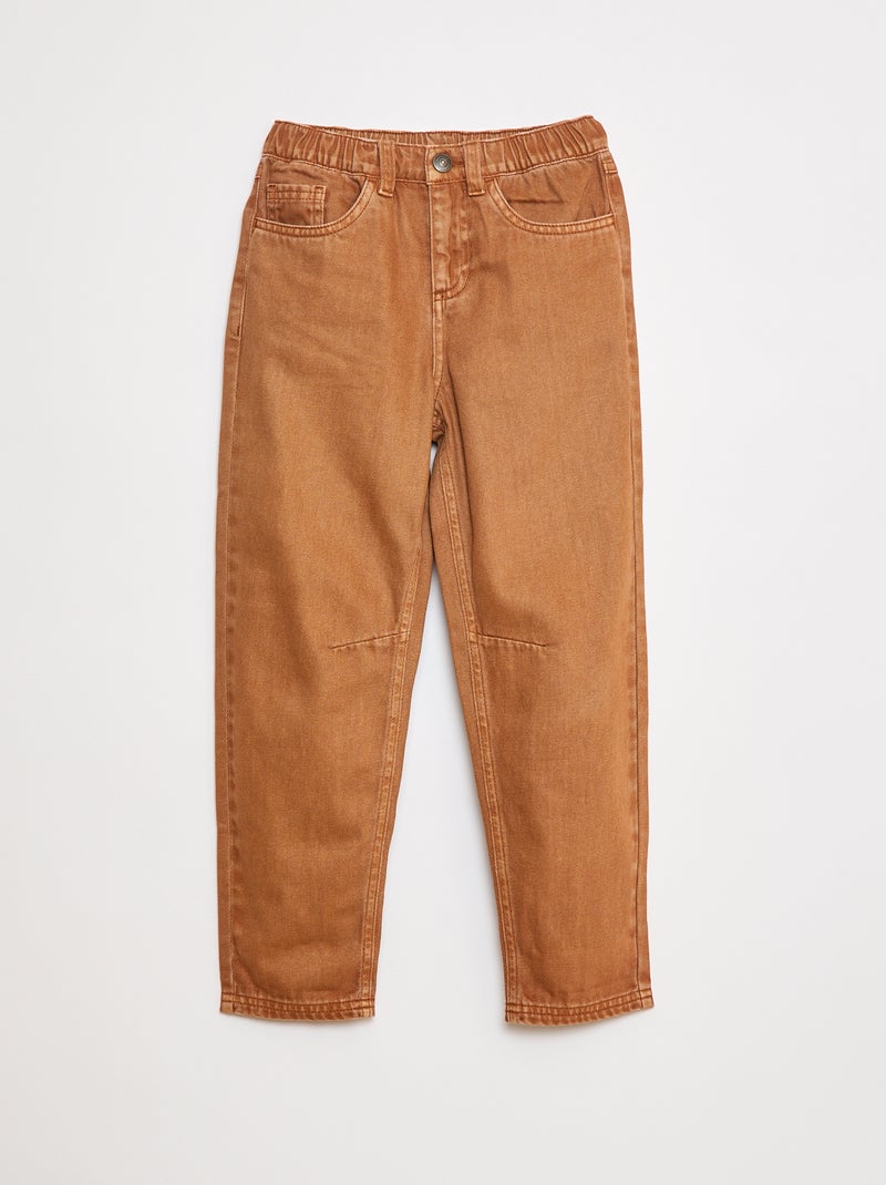 Pantalon regular Marron - Kiabi