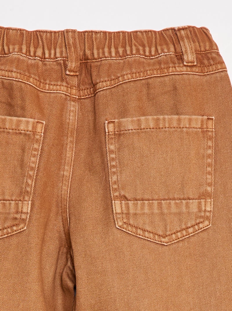 Pantalon regular Marron - Kiabi