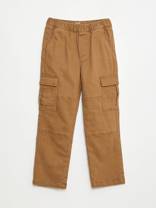 Pantalon regular multipoche - Kiabi