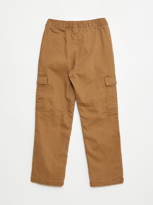 Pantalon regular multipoche - Kiabi