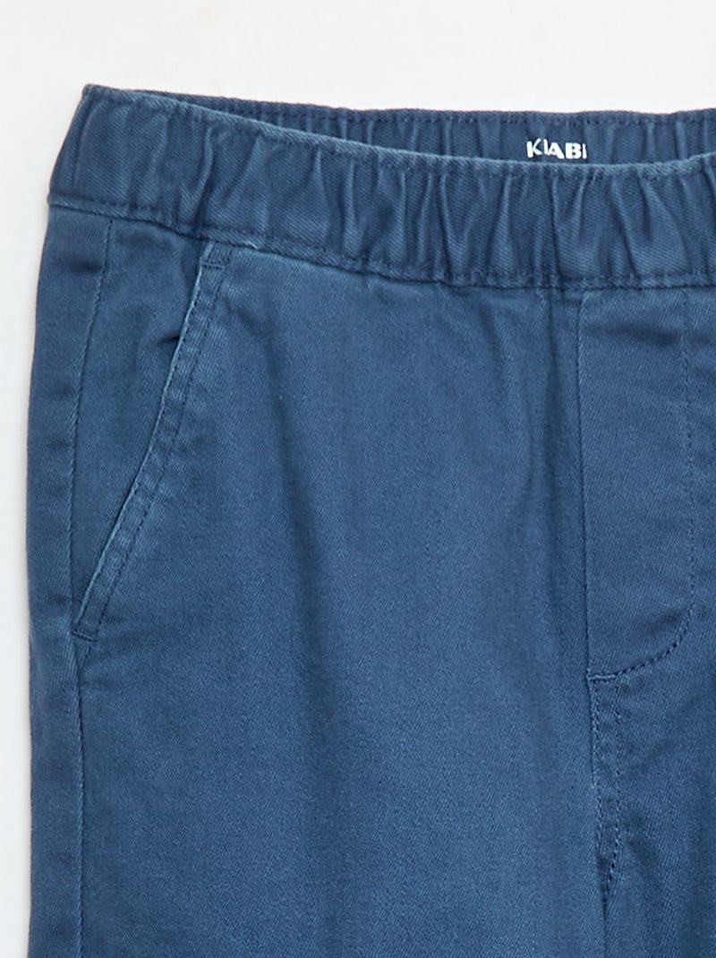 Pantalon regular multipoche Bleu - Kiabi