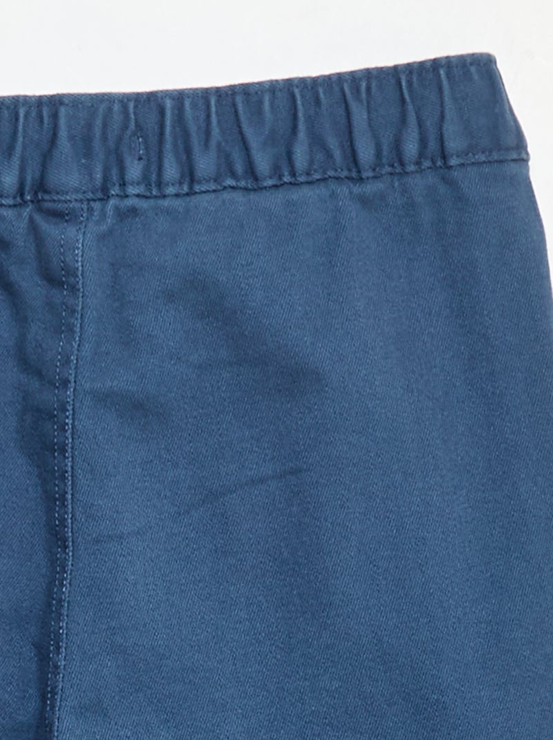 Pantalon regular multipoche Bleu - Kiabi