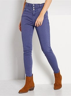 Pantalon regular taille haute - Kiabi