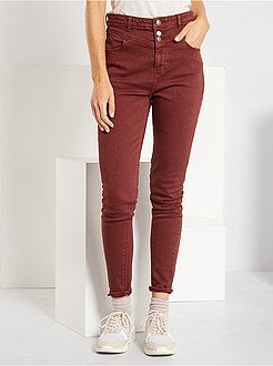 Pantalon regular taille haute - Kiabi