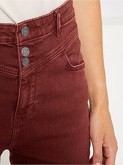 Pantalon regular taille haute - Kiabi