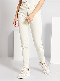 Pantalon regular taille haute - Kiabi