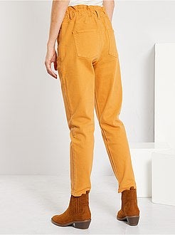 Pantalon regular taille haute - Kiabi