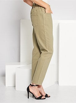 Pantalon regular taille haute - Kiabi