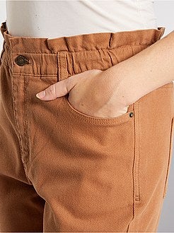 Pantalon regular taille haute - Kiabi