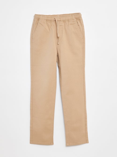 Pantalon regular uni - Kiabi