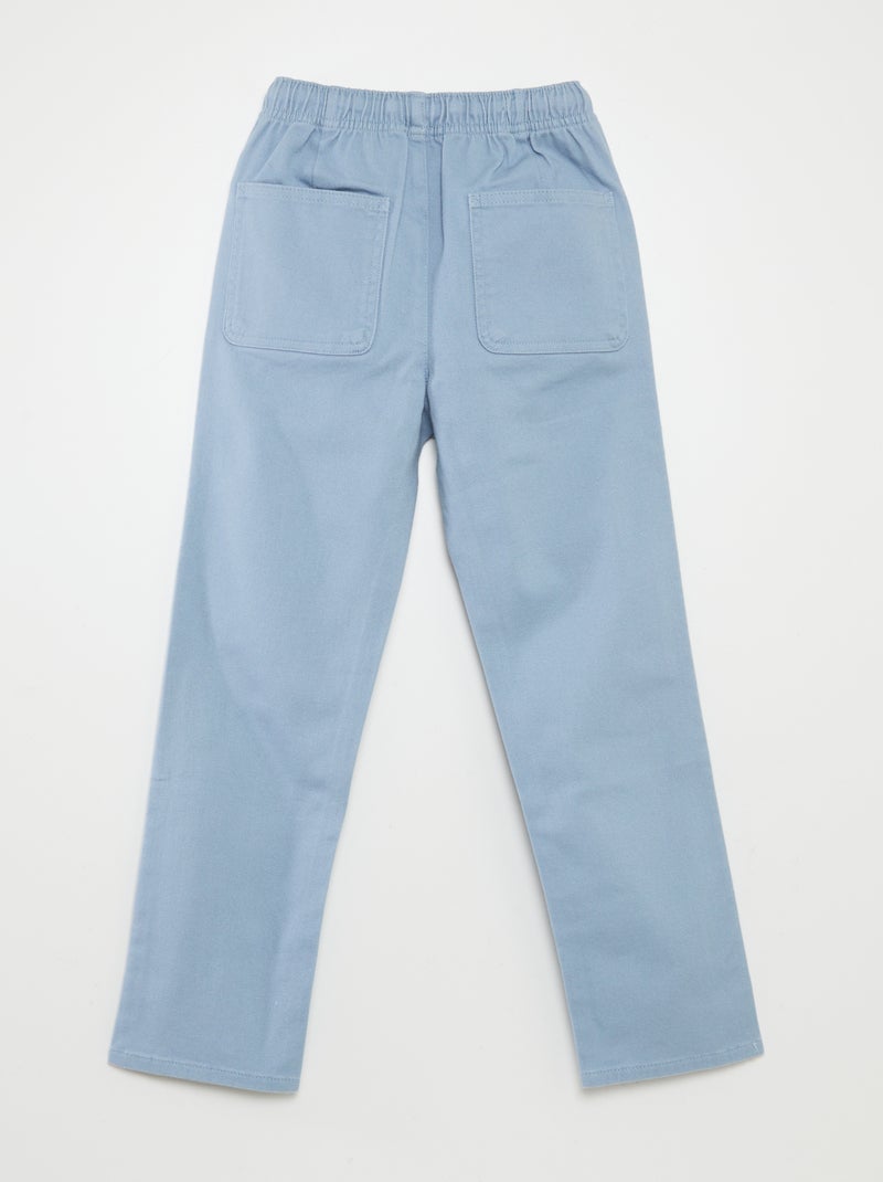 Pantalon regular uni Bleu clair - Kiabi